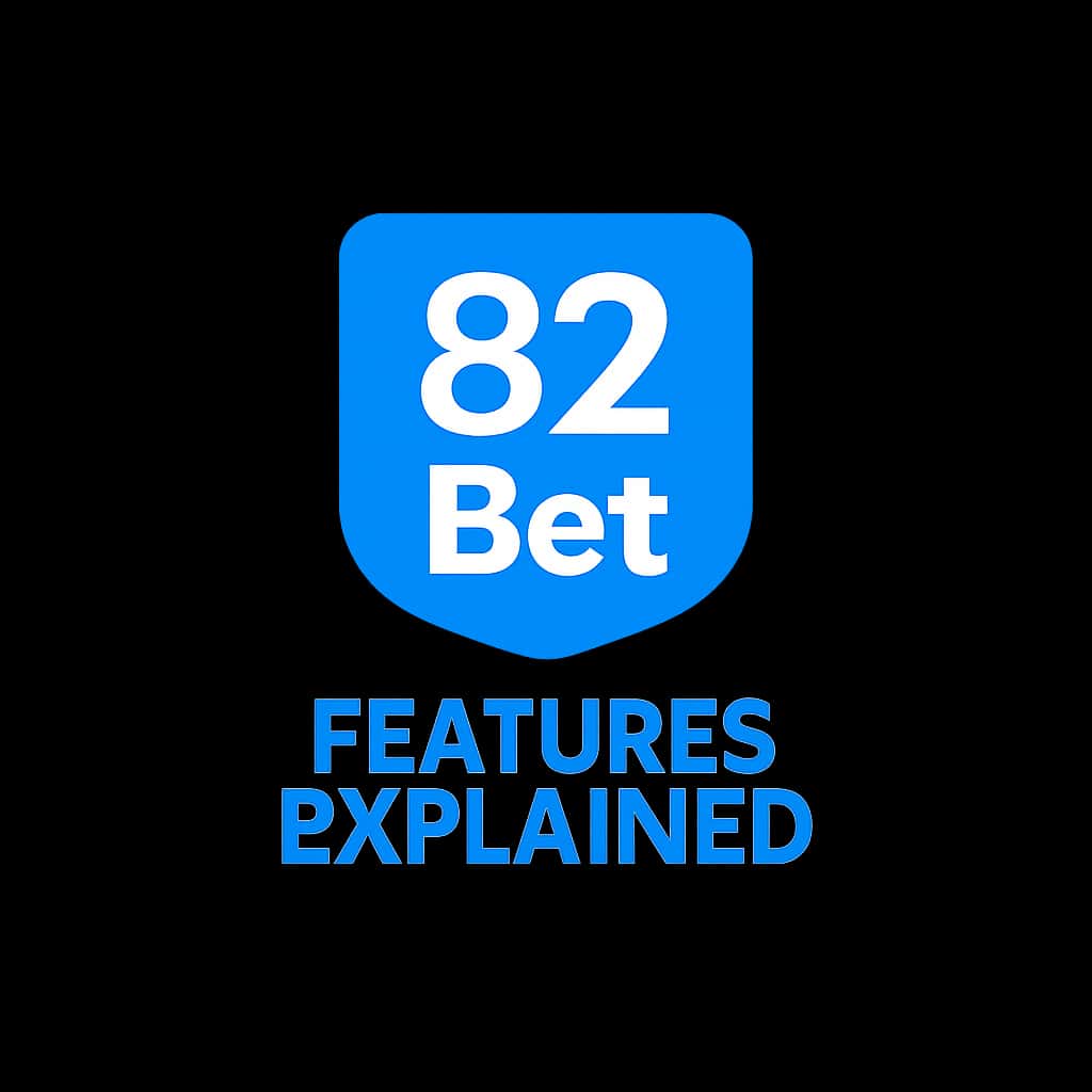 A simple badge depicting the 82 Bet features guide.
