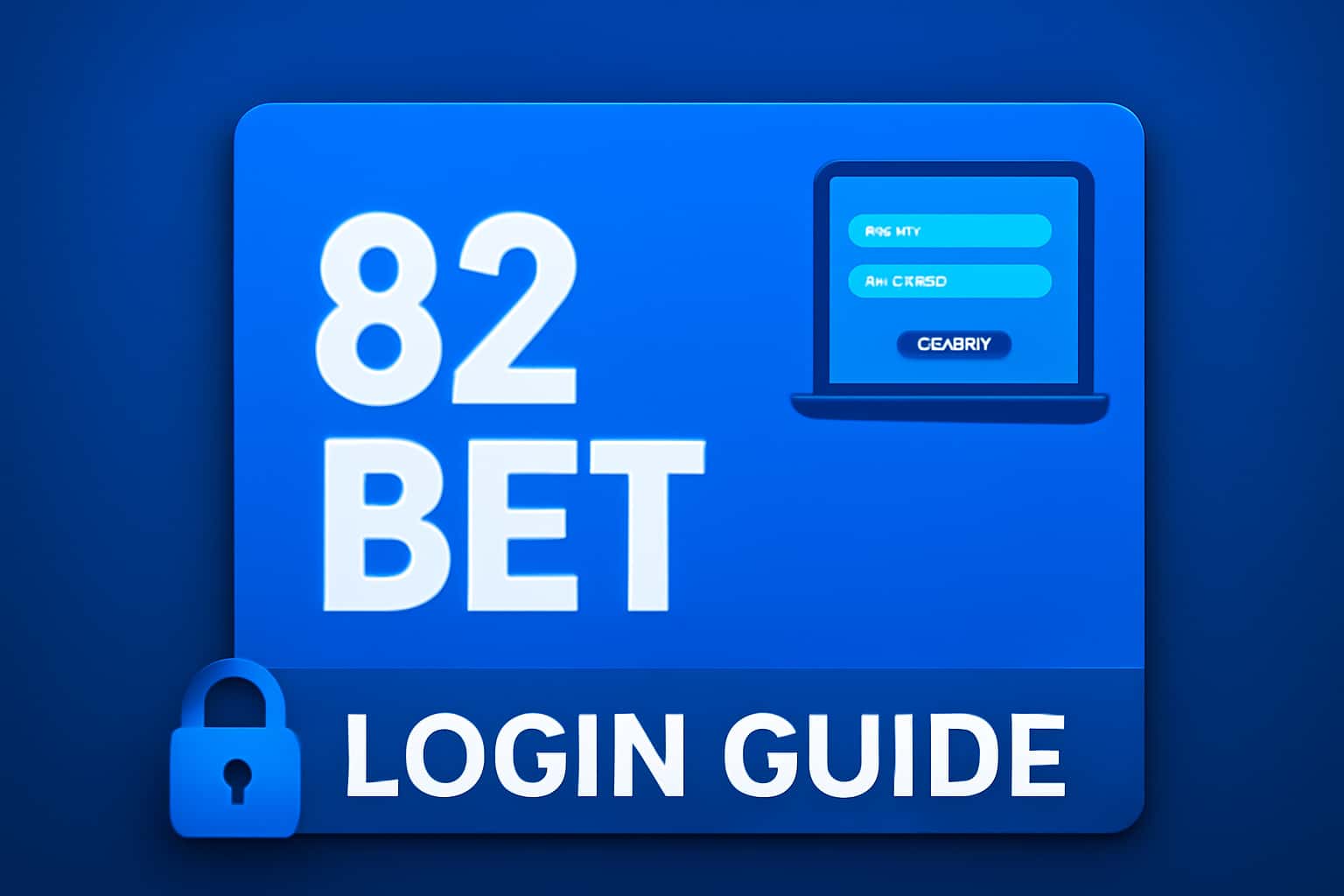 Visual representation of the 82 Bet Login Guide.