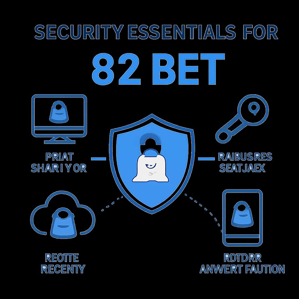 Diagram illustrating security measures for 82 Bet.