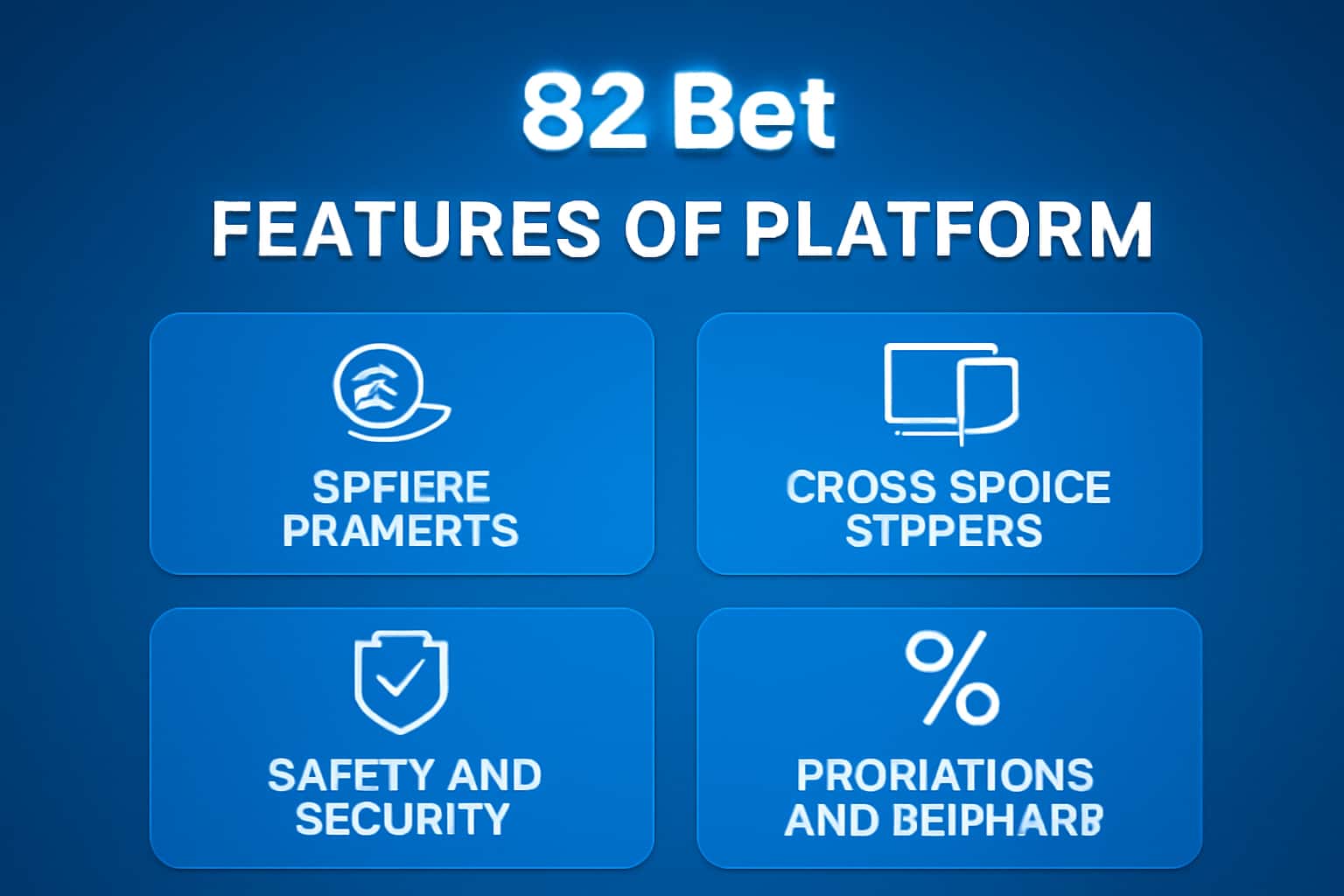 An informational depiction of the 82 Bet Platform features.