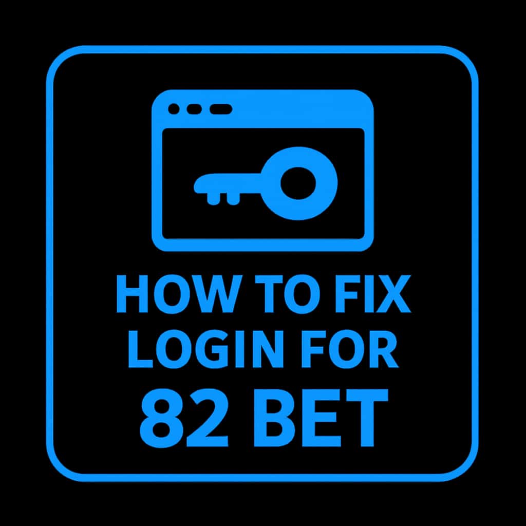 An icon illustrating support for login issues on 82 Bet.