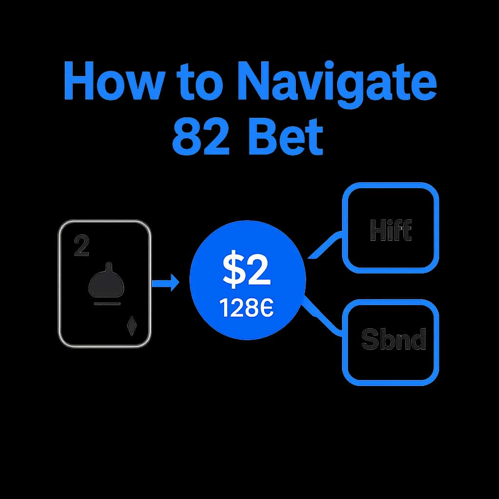 An educational diagram outlining navigation tips for 82 Bet.