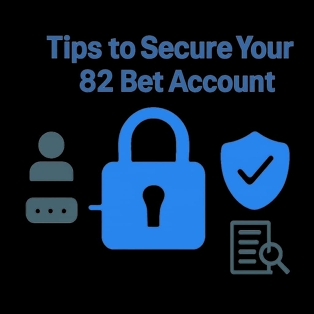 Diagram summarizing security measures for 82 Bet accounts.