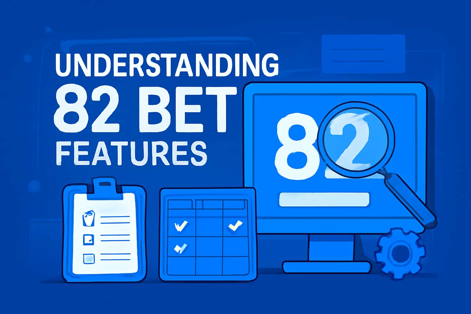 An informative graphic about the features of 82 Bet, showcasing the key functionalities.