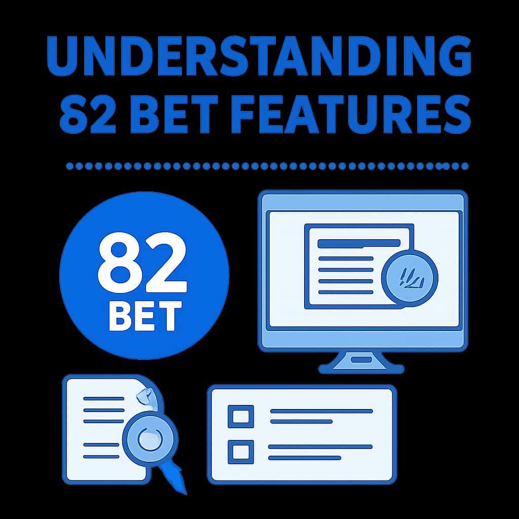 An educational illustration detailing the features of 82 Bet.