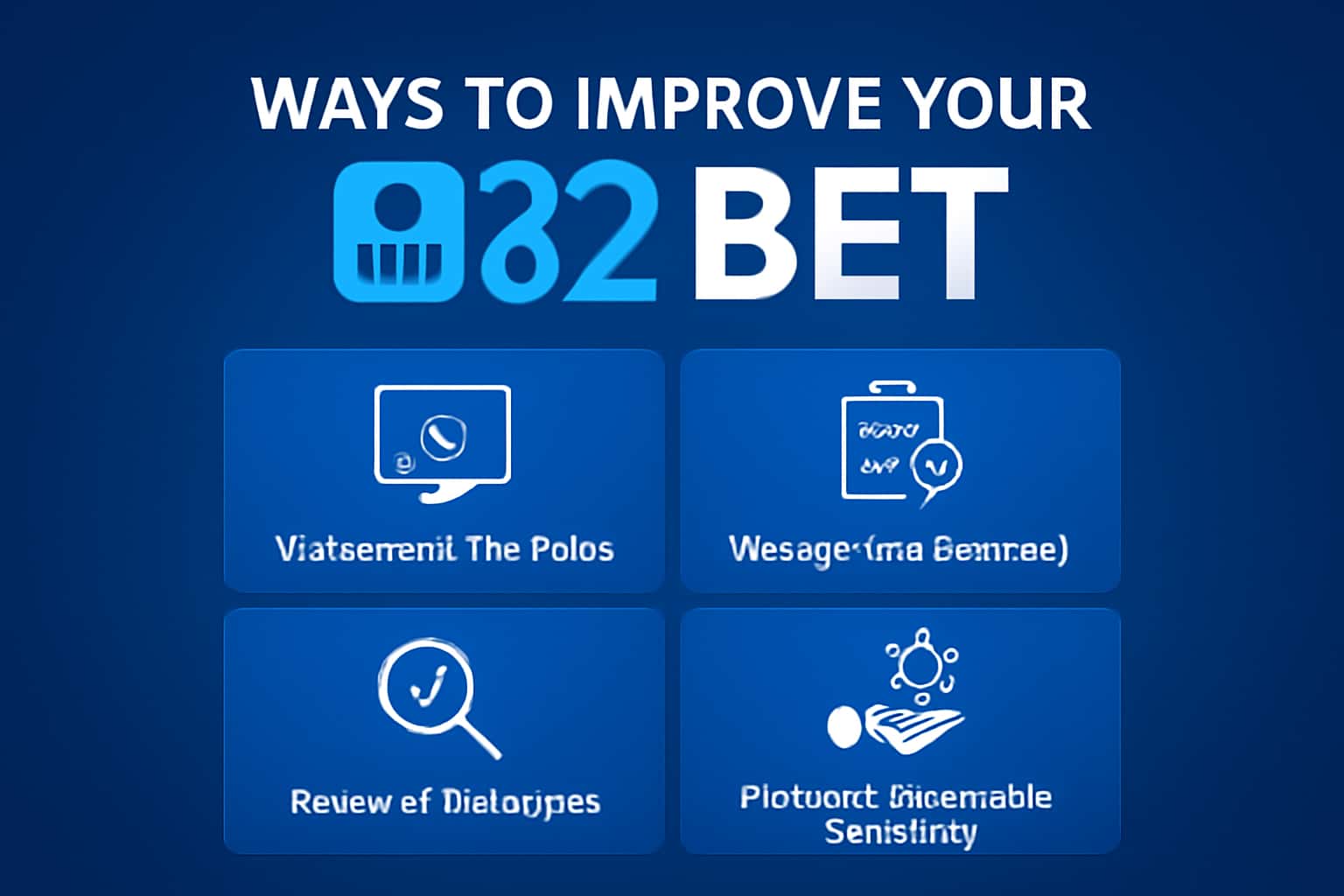An informational scene illustrating ways to improve user experience with 82 Bet.