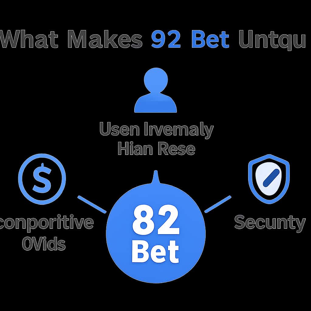 An educational diagram illustrating the unique aspects of 82 Bet.